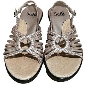 Sofft Gold Wedge Comfort Sandal Size 7 NWOT